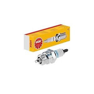 NGK Bougie d'allumage 1270 Raccord-SAE avec vis Électrode centrale en nickel 1-électrode de masse Antiparasitage 5kOhm avec siège à joint conique Ouverture de la clé: 16 mm Longueur du filetage: 7,8mm