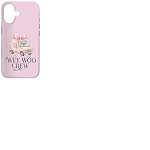 Wee Woo Crew Ambulance Coquette Noeud Mignon Ambulance ambulancier ambulancier ambulancier Coque pour iPhone 17