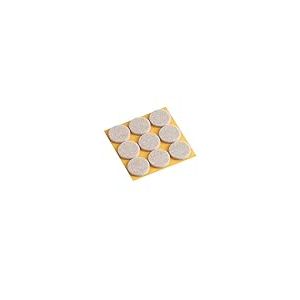 Metafranc TopSoft 644836 Lot de 9 patins en feutre autocollants Beige Ø 28 mm Protection efficace de vos meubles et chaises pour sols délicats