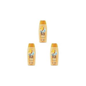 Fa - Gel Douche Corps Rafraichissant - Fresh - Peach Pacific - Parfum Peche - Rafraichissant Longue Dur&eacute;e - Doux pour la peau - Formule Vegane - Bouteille de 250 ml (Lot de 3)