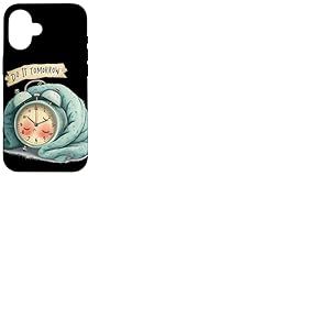 Superbe d&eacute;guisement de r&eacute;veil avec Discours Do It Tomorrow Coque pour iPhone 16