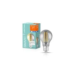 LEDVANCE Lampe Smart LED avec Bluetooth, E27, dimmable, blanc chaud (2700K), remplace les lampes &agrave; incandescence par 44W, contr&ocirc;lable avec Alexa, Google et Apple, SMART+ Filament Classic DIM,pack de 4