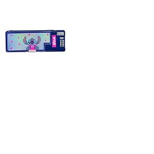 Seven Trousse d'&eacute;cole LILO & Stitch pour Enfants, Compartiments Pop up pour Crayons, gommes, r&egrave;gles, Calculatrice Incluse, tiroirs Magiques, &eacute;tiquette nom Personnalisable, Produit Officiel, id&eacute;e