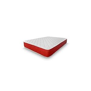 amu&eacute;blate Online Matelas &agrave; m&eacute;moire de Forme Visco Red r&eacute;versible, fermet&eacute; Moyenne-&eacute;lev&eacute;e, Respirant, Anti-acariens, Anti-bact&eacute;ries et hypoallerg&eacute;nique, Mousse &agrave; m&eacute;moire, Blanc, 90 x 190 cm
