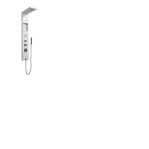 DP Bath Polinesia - Colonne de douche hydromassante en aluminium, blanc