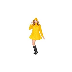 W WIDMANN MILANO Party Fashion - Imperm&eacute;able Greta, manteau &agrave; capuche, jaune, veste de pluie, costumes de carnaval