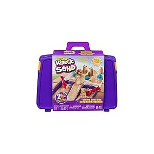 Sable À Modeler Kinetic Sand - Mallette D'activités 907 G - Emporte Ton Sable À Modeler Partout Avec La Malette Repliable & Sculpte Tes Créations Comme De La Pâte À Modeler - Jouet Enfant 3 Ans Et +