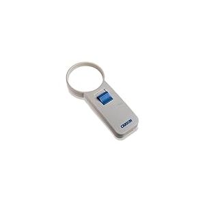 Carson Handheld loupe éclairée par LED 5X (6,4 cm) | Loupe asphérique Portable pour Les Loisirs, l'aide à la Lecture, la dégénérescence maculaire, l'aide à la Basse Vision (SV-50)