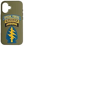 Patch des Forces spéciales américaines - Tab SF Ranger - Béret Vert OD Coque pour iPhone 16