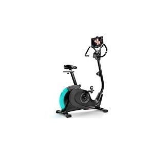 SPORTSTECH ESX600s Vélo d'appartement | Vélo de biking intérieur avec roue d'inertie de 10 kg et éclairage LED | Support pour tablette à 360° | Vélo d'exercice à entraînement par courroie