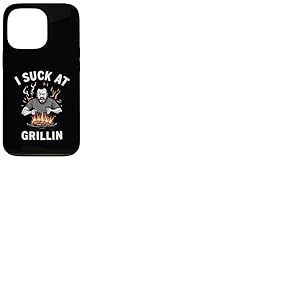 Funny BBQ Fail Burn The Food 4 juillet Grillin Grilling Men Coque pour iPhone 13 Pro