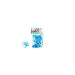 Elastiques Rainbow Loom Metallique Bleu
