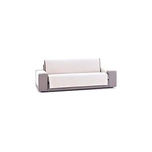 ECOMMERC3 Housse de canapé élastique et Polyvalente, Facile à Installer avec élastiques réglables, Couleur Blanche, pour canapé Qui rénove et protège l'assise, Le Dossier et Les Bras