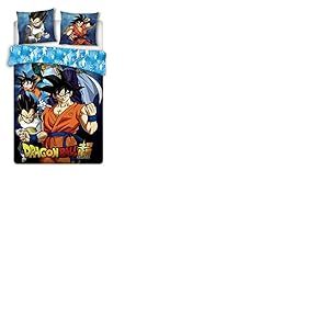 Dragon Ball - Parure de lit 140x200cm Dragon Ball Super 'Coton Bio'