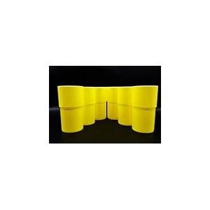 Kimmel Lot de 6 gobelets de 330 ml - En plastique - Jaune