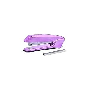 Bostitch Office Ascend Agrafeuse 3 en 1 avec extracteur intégré et rangement d'agrafes, capacité de 20 feuilles, violet métallique