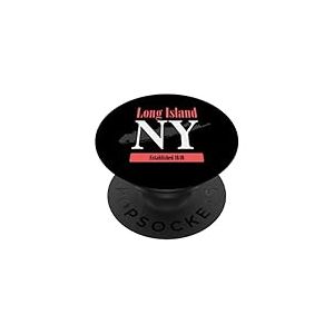 Long Island New York Vintage NY Classic LI New York Design PopSockets PopGrip Adh&eacute;sif