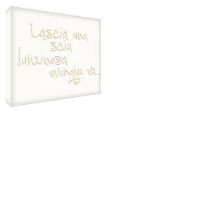 Feel Good Art SPARKLE-A5BLK-01IT Token Décoratif Acrylique Beige, 21 x 14 x 2 cm