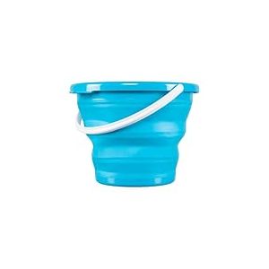 JE CHERCHE UNE IDEE ME2154 Seau Rétractable Rond Plastique Bleu/Rose/Vert/Violet 37 x 5,4 x 37 cm - Coloris Aléatoire