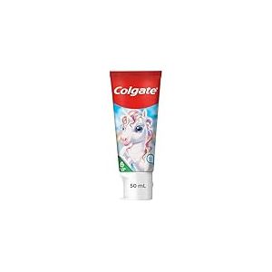 COLGATE - Dentifrice pour Enfant Colgate Kids Animaux - Go&ucirc;t menthe - Dentifrice au Fluor - &Agrave; partir de 6 ans et Plus - Tube de 50 ml - Visuel d'animaux al&eacute;atoire