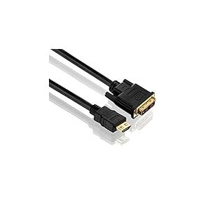 PureLink PI3000-100 C&acirc;ble de connexion HDMI &agrave; Single Link DVI (2K FullHD (1080p), Ethernet), HDMI-A Male vers DVI-D Male (18+1), certifi&eacute;, 10,0m, noir