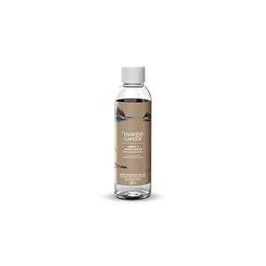 YANKEE CANDLE Recharge Signature brins diffuseur | Ambre et Bois de Santal | 200 ML | Jusqu’à 20 semaines de Fragrance | Cadeau Parfait pour Les Femmes