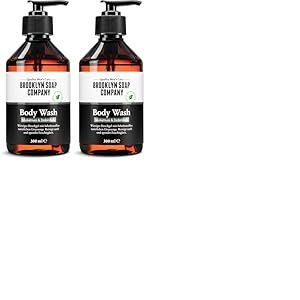 Brooklyn Soap Company Gel douche pour homme 300 ml Nettoie en douceur et hydrate (Lot de 2)