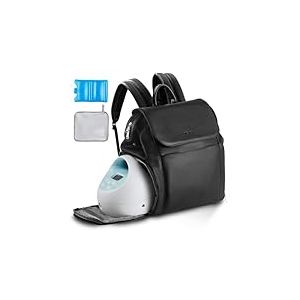 VEVOR Sac &agrave; Dos pour Tire-Lait S1/S2 Sac Isotherme Conservation Lait Maternel Portable avec Pain de Glace, Tapis Imperm&eacute;able, &Eacute;tui de Transport pour Stockage de Biberons Lait, Travail, Voyages, Noir