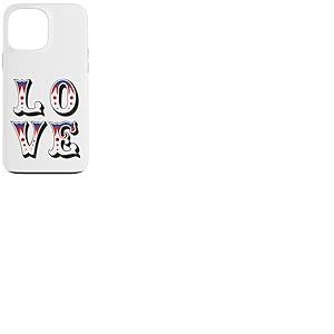 Love - Style vintage cirque carnaval Coque pour iPhone 13 Pro Max