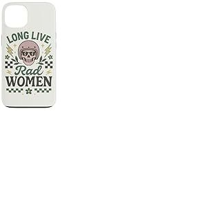 Long Live Rad Casque de Motard Squelette pour Femme Coque pour iPhone 13