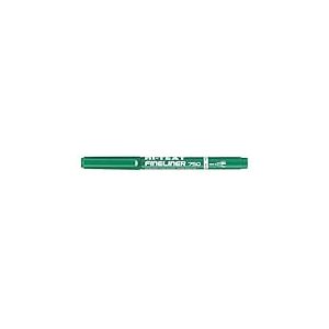 Hi-Text 750 Fineliner Lot de 12 stylos pointe fine 1 mm Bleu
