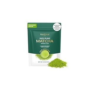 VAHDAM, Matcha Thé Vert (100g) 100% Pure Poudre De Thé Vert Matcha Japonais Authentique - Matcha Premium Grade Du Japon - Poudre de thé vert du Japon