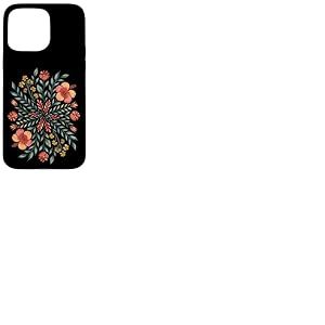 Mandala floral Boho Botanique Nature Calm Vibes Art Coque pour iPhone 15 Pro Max