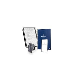 Rocketbook Fusion Agenda Non Daté Réutilisable, Taille Executive 15 cm x 22,4 cm, Bleu Marine - Objectifs, Calendrier Mensuel et Hebdomadaire, « To-Do Lists » Quotidiennes, Ligné et Pointillé