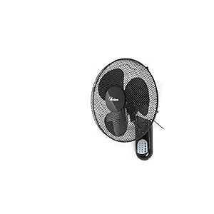 Ardes - AR5W40R Ventilateur mural avec 3 pales rotatives de 40 cm Télécommande Oscillation automatique Minuterie réglable et 3 vitesses avec design élégant Ventilateur mural noir