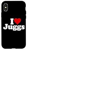 J'adore Les Gros Seins DE Heart Juggs Coque pour iPhone X/XS