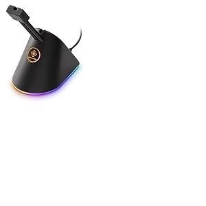 DELTACO GAMING RGB Mouse Bungee - 8 Modes RGB - USB-C - Noir