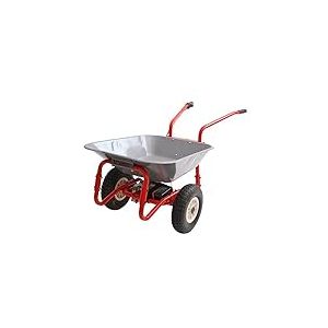 Trolem - Brouette Électrique - Brouette de Jardin à Moteur Électrique - Avec Batterie Rechargeable - Autonomie 4 à 6 h - Jusqu’à 100 kg - 2 Roues - Chariot Terrain Pente