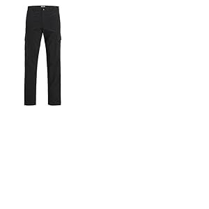 JJ REBEL Jrebcarlos Rebel Cargo, Noir, 31W x 32L Hommes