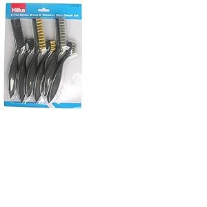 Lot de 6 brosses m&eacute;talliques de 17,8 cm et 22,9 cm
