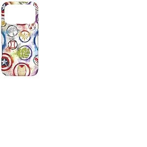 Les icônes des Super-héros Marvel Avengers Color Bleed Coque pour iPhone 17 Pro