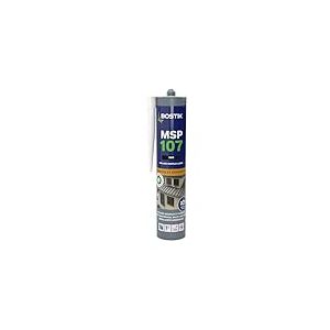 Bostik Mastic Colle de Fixation et d'Étanchéité MSP 107 – Collages Souples et Joints – Intérieur/ Extérieur – Multi-Matériaux – Technologie MS Polymères – Sans Solvant ni Isocyanates – Noir – 290 ml