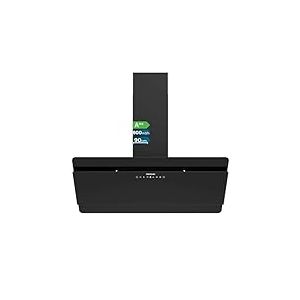 Cecotec Hotte aspirante Bolero Flux DT 908000 Glass Black A++ 90 cm, fa&ccedil;ade en verre noir, 800m3/h, 210W, A++, &eacute;clairage LED, contr&ocirc;le tactile, 3 niveaux + Booster, filtre charbon.