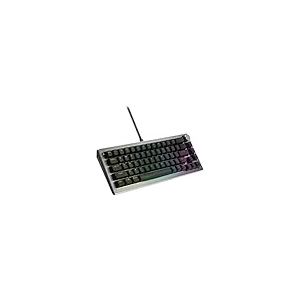 Cooler Master CK720 Clavier Gaming Mécanique - AZERTY FR, Format Compact 65%, Switches Red Kailh Box V2 Hot-Swappables, Rétroéclairage RGB par Touche, Padding Silicone, Molette - Filaire, Noir