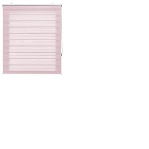 Blindecor Store Enrouleur Nuit et Jour sur Mesure Double &eacute;paisseur Couleur Rose 60 x 250 cm Dimensions du Tissu 57 x 245 cm