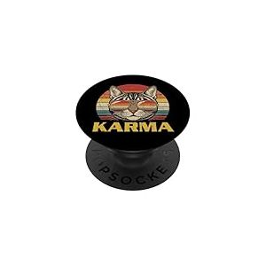 Lunettes de Soleil Karma en Forme de t&ecirc;te de Chat pour Hommes, Femmes, Enfants PopSockets PopGrip Adh&eacute;sif