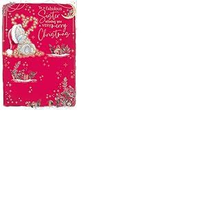 Me To You Tatty Teddy Carte de No&euml;l To A Fabulous Sister 12,7 x 17,8 cm - Collection officielle