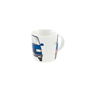 BRISA VW Collection - Volkswagen Combi Bus T4 Camper Van Mug de Café en Porcelaine (New Bone China), Tasse à Thé, Grand gobelet pour la Cuisine, Atelier, Camping/Cadeau/Souvenir (Avant/Bleu)