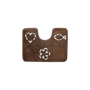 Sealskin Tack, Tapis de Contour WC, Acrylique, 45 x 60 cm, Marron