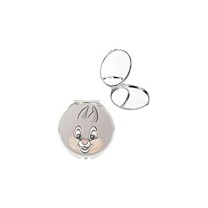 Miroir Compact pour Enfant Thumper Disney avec bo&icirc;tier m&eacute;tallique, Double Miroir (Normal et grossissant) et Fermeture s&eacute;curis&eacute;e, Accessoire de Toilette id&eacute;al pour Sac &agrave; Main, Trousse ou Trousse de